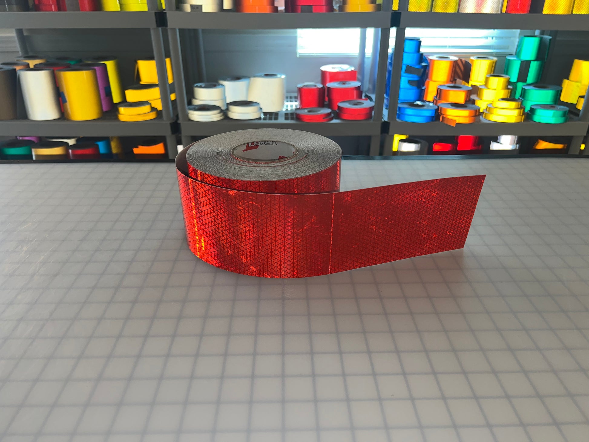 4" Inch Oralite V98 Red Prismatic Reflective Tape - Reflective Pro