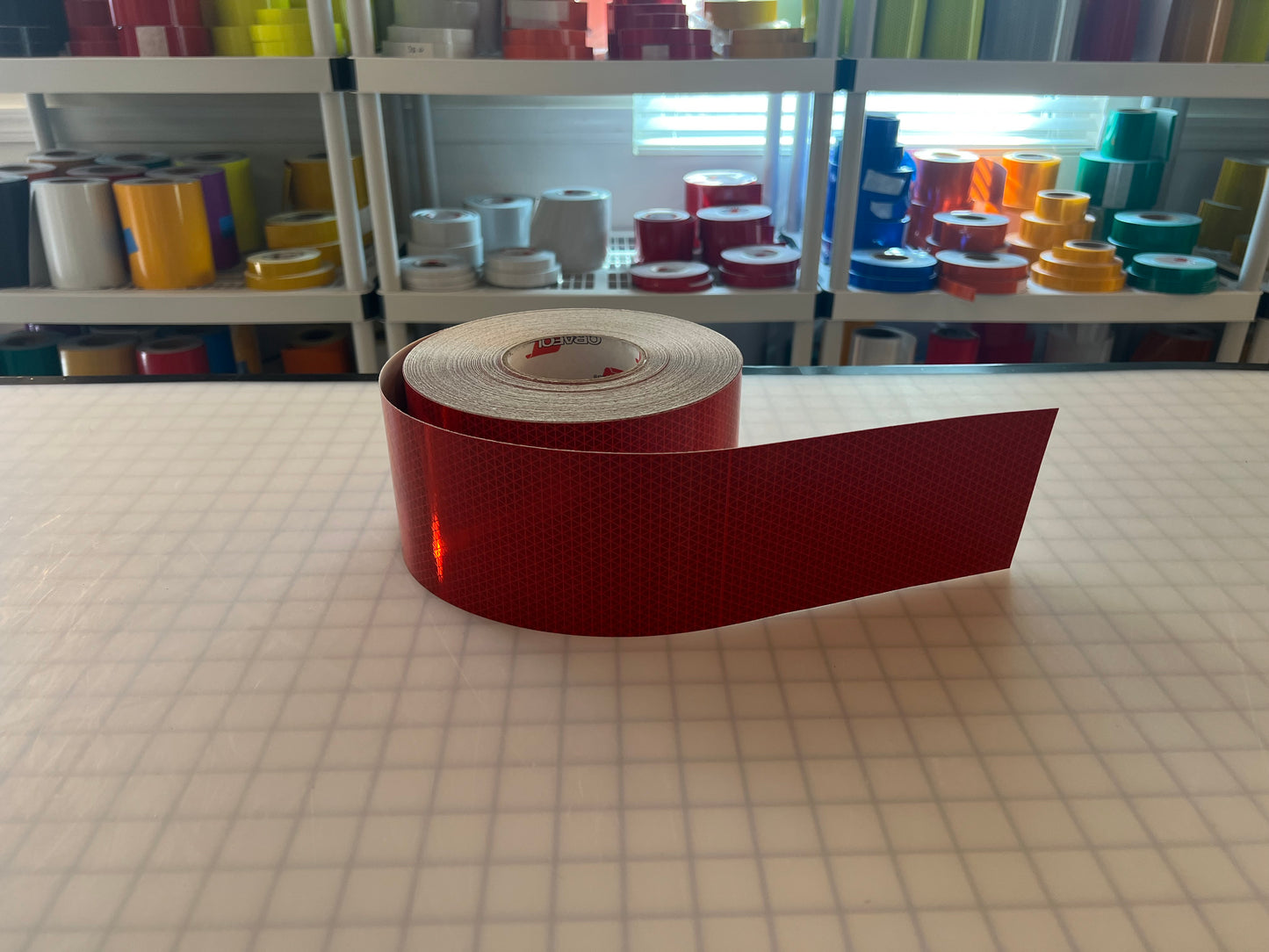 4" Inch Oralite V98 Red Prismatic Reflective Tape - Reflective Pro