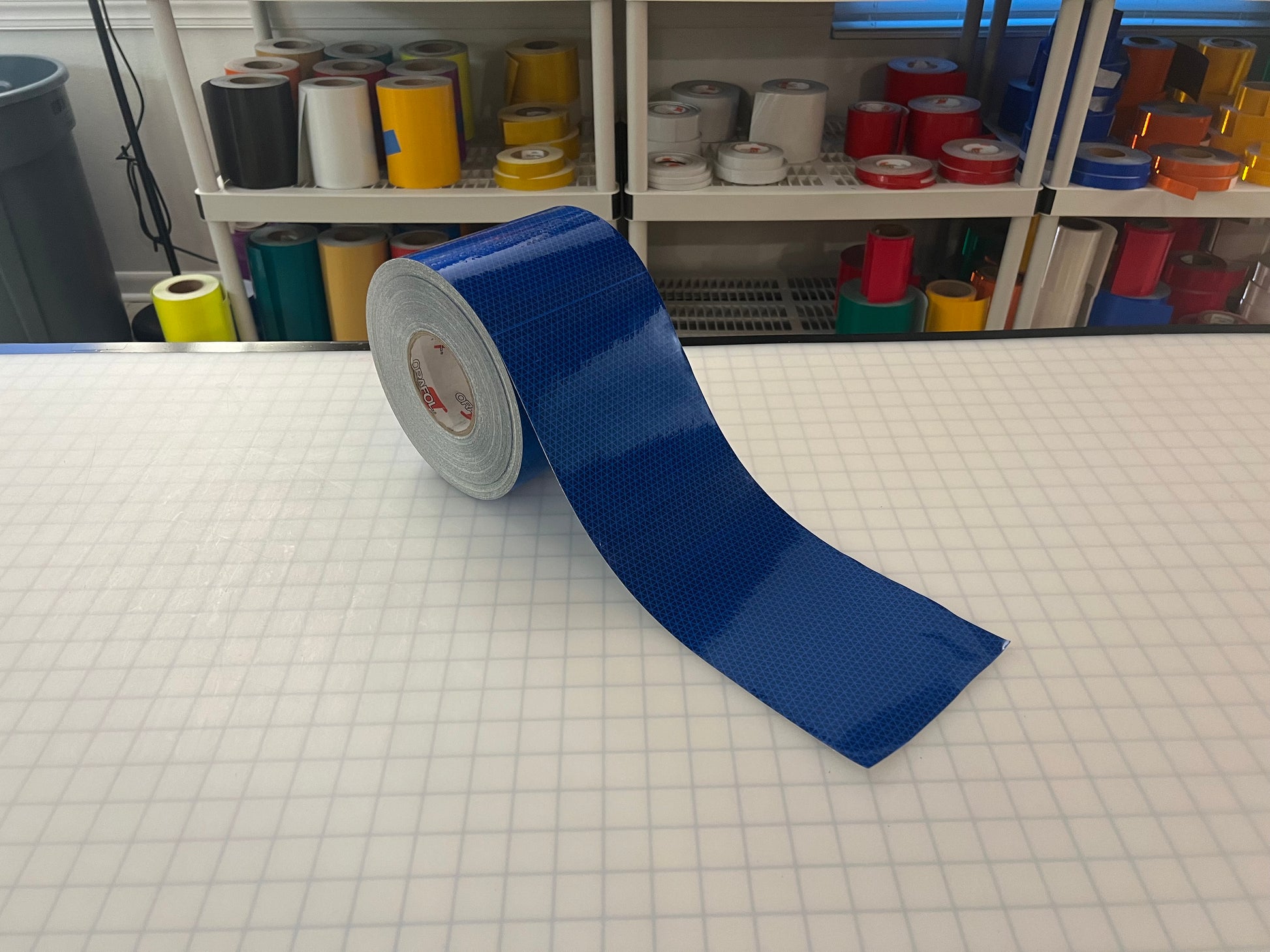 6" Inch Oralite V98 Blue Prismatic Reflective Tape - Reflective Pro