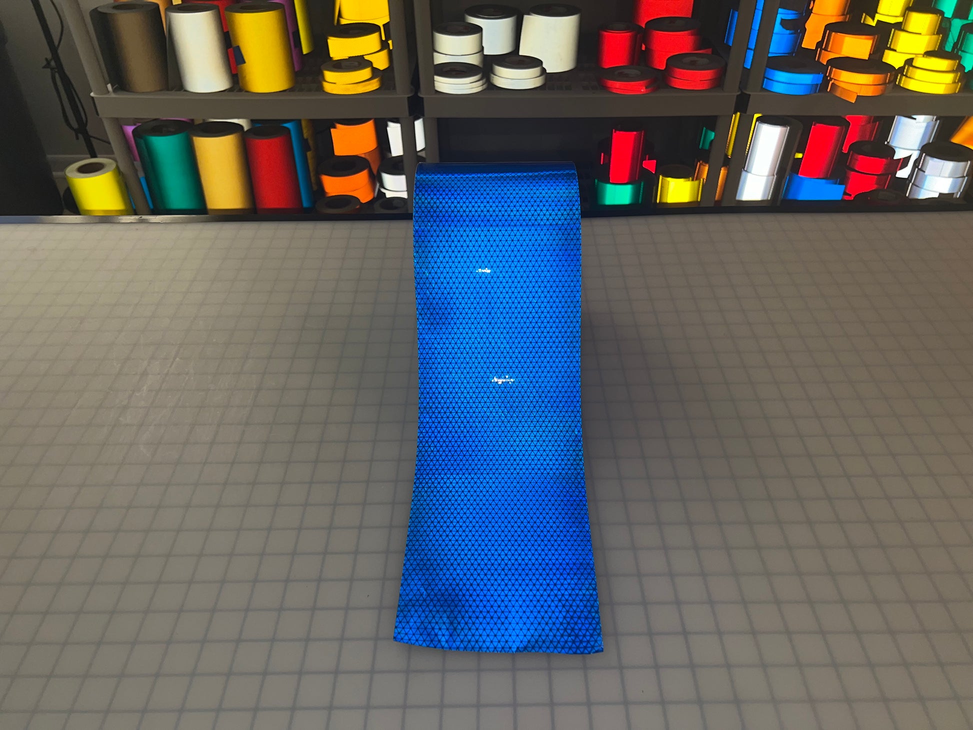 6" Inch Oralite V98 Blue Prismatic Reflective Tape - Reflective Pro