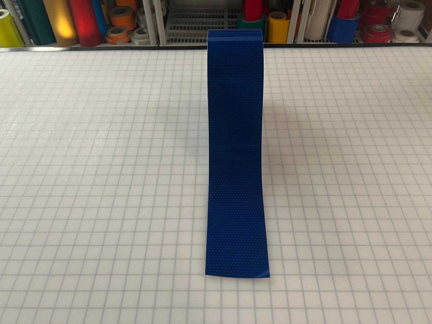 4" Inch Oralite V98 Blue Prismatic Reflective Tape
