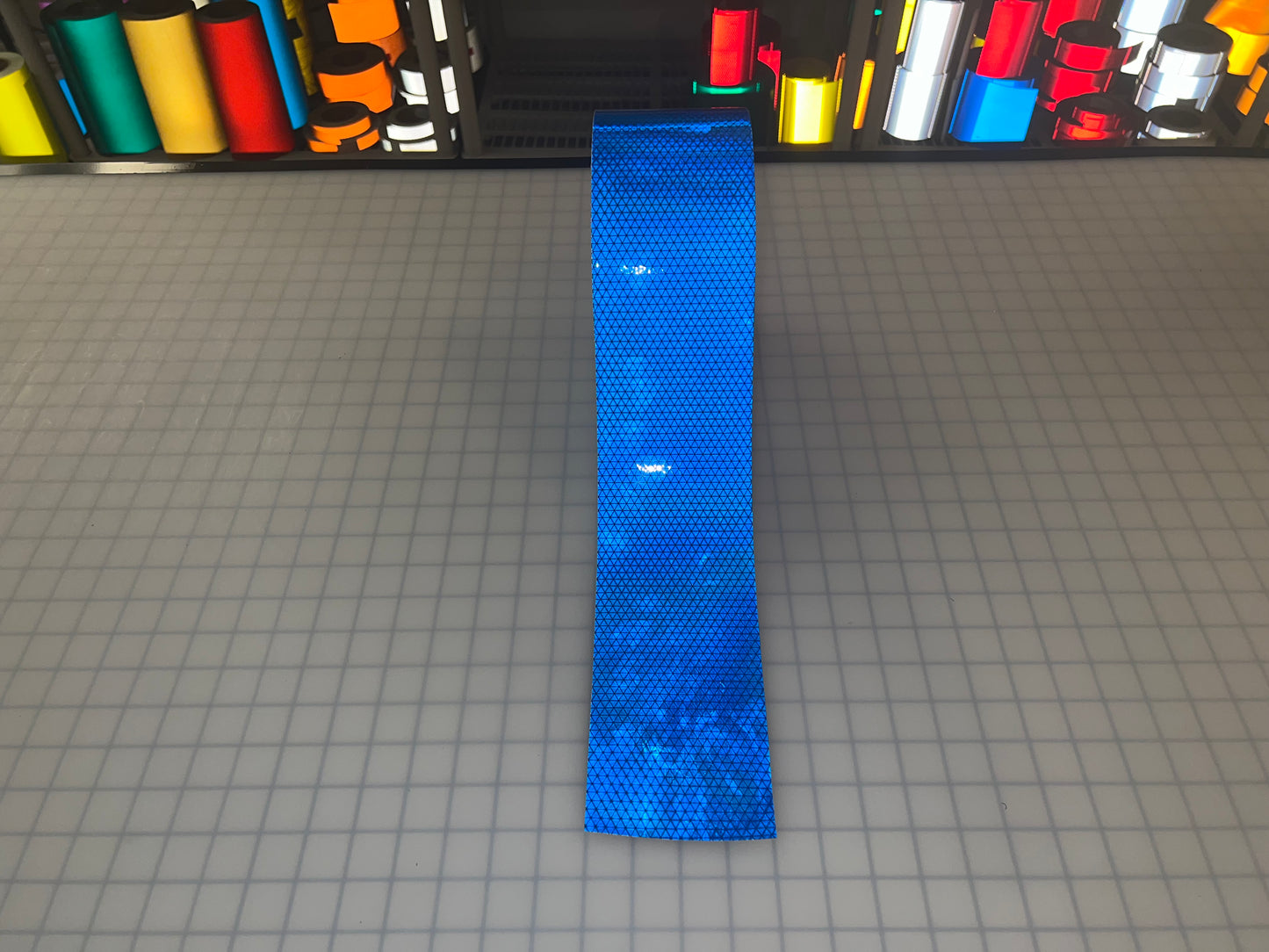 4" Inch Oralite V98 Blue Prismatic Reflective Tape