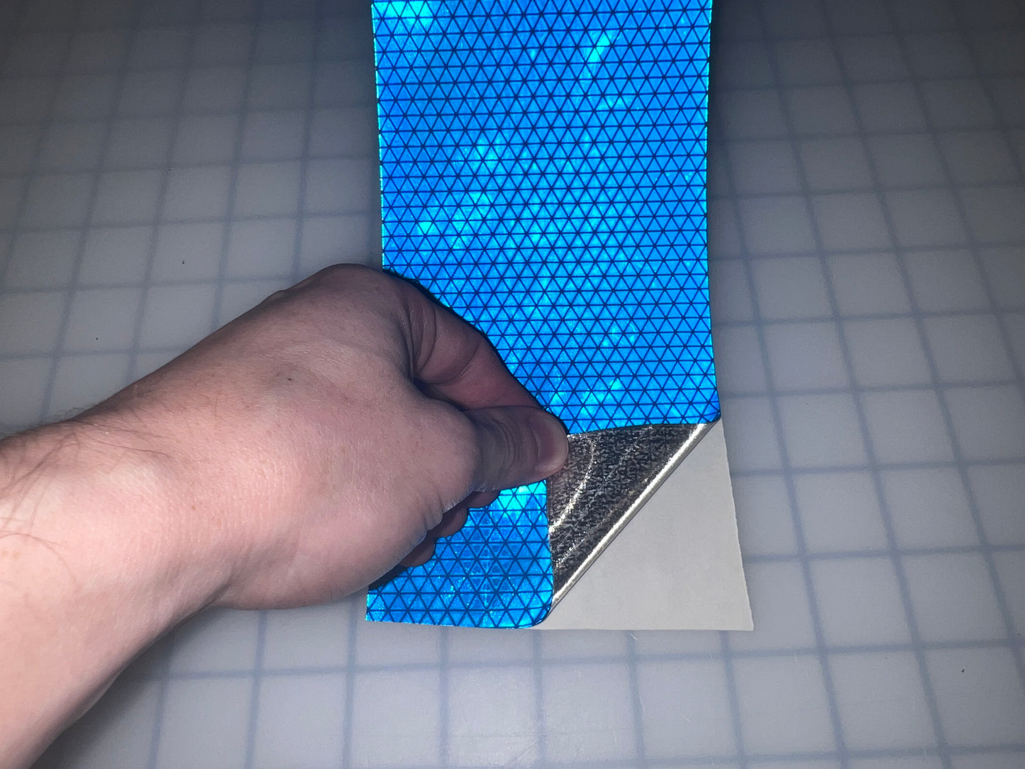 4" Inch Oralite V98 Blue Prismatic Reflective Tape