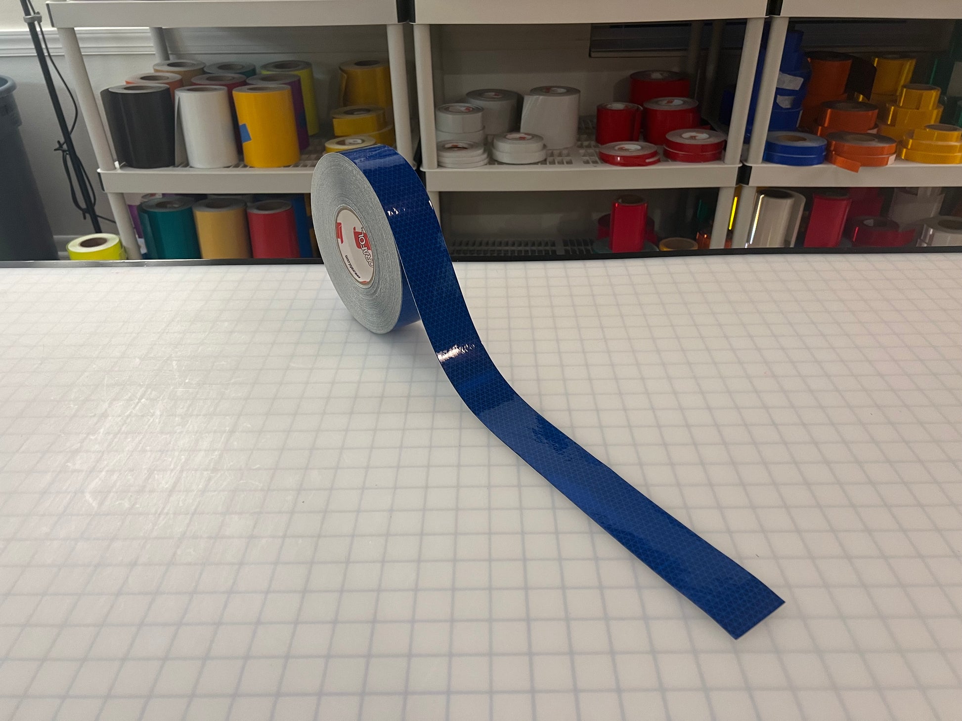2" Inch Oralite V98 Blue Prismatic Reflective Tape - Reflective Pro