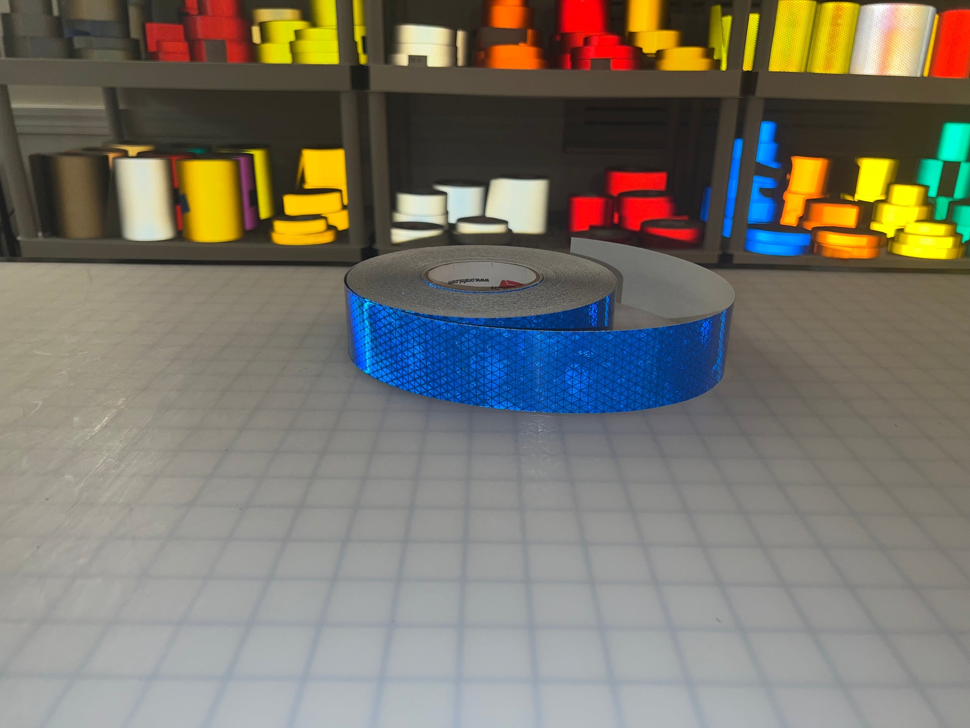 2" Inch Oralite V98 Blue Prismatic Reflective Tape - Reflective Pro