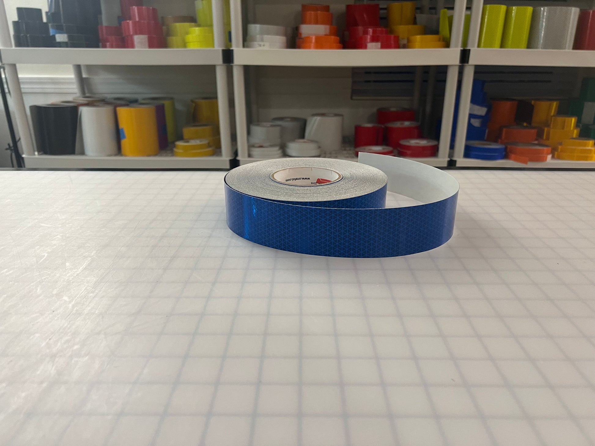 2" Inch Oralite V98 Blue Prismatic Reflective Tape - Reflective Pro