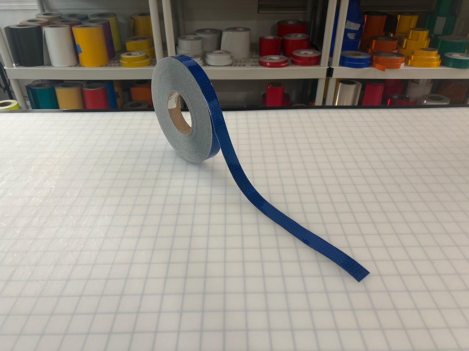 1" Inch Oralite V98 Blue Prismatic Reflective Tape - Reflective Pro