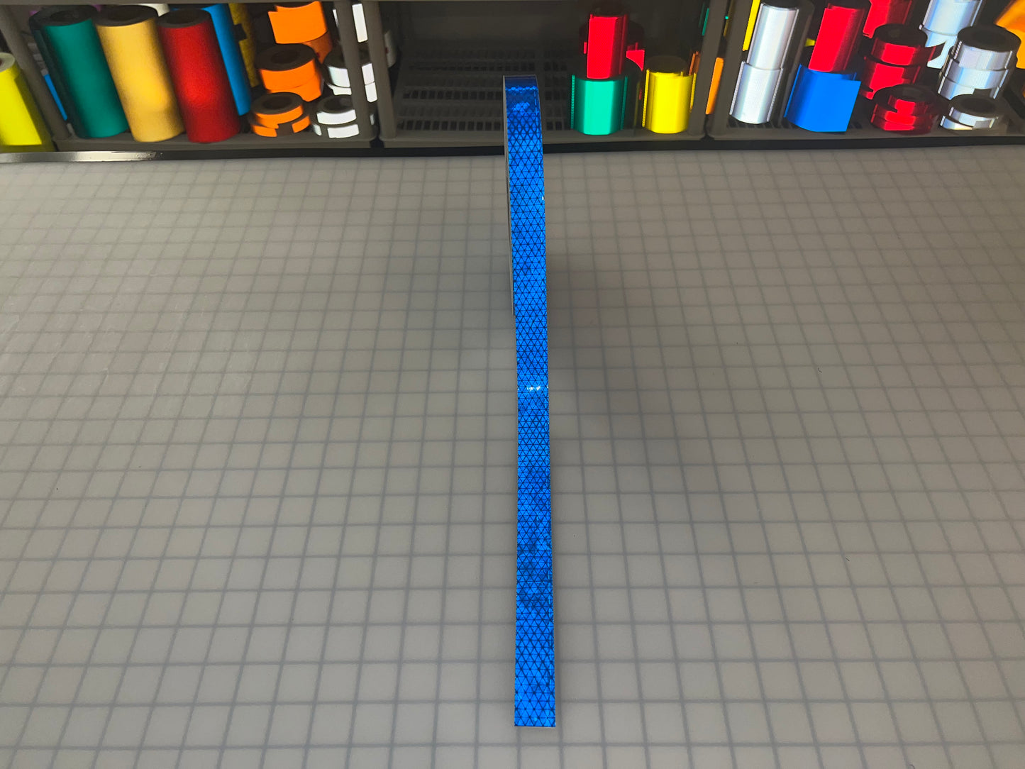 1" Inch Oralite V98 Blue Prismatic Reflective Tape - Reflective Pro