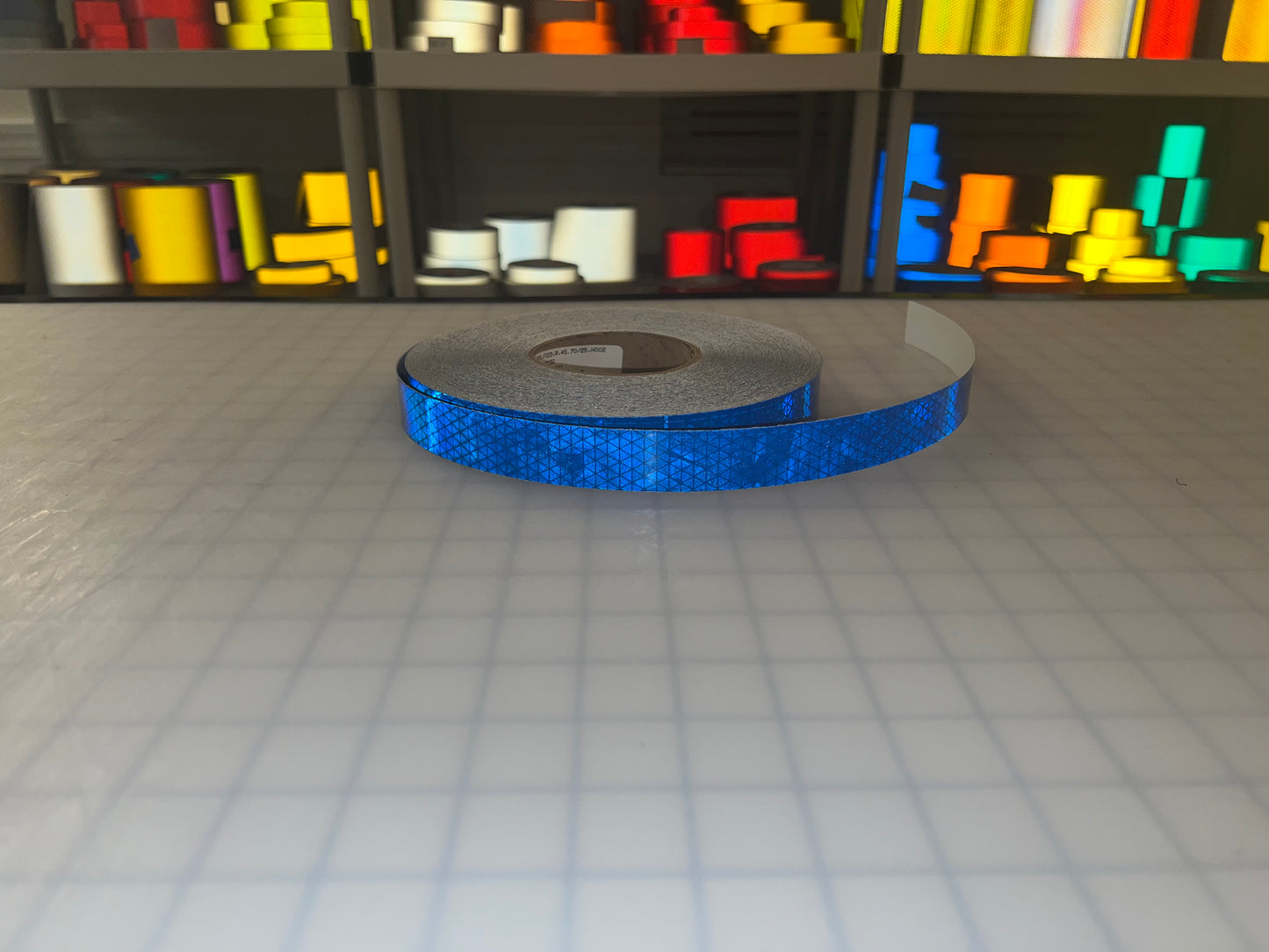 1" Inch Oralite V98 Blue Prismatic Reflective Tape - Reflective Pro