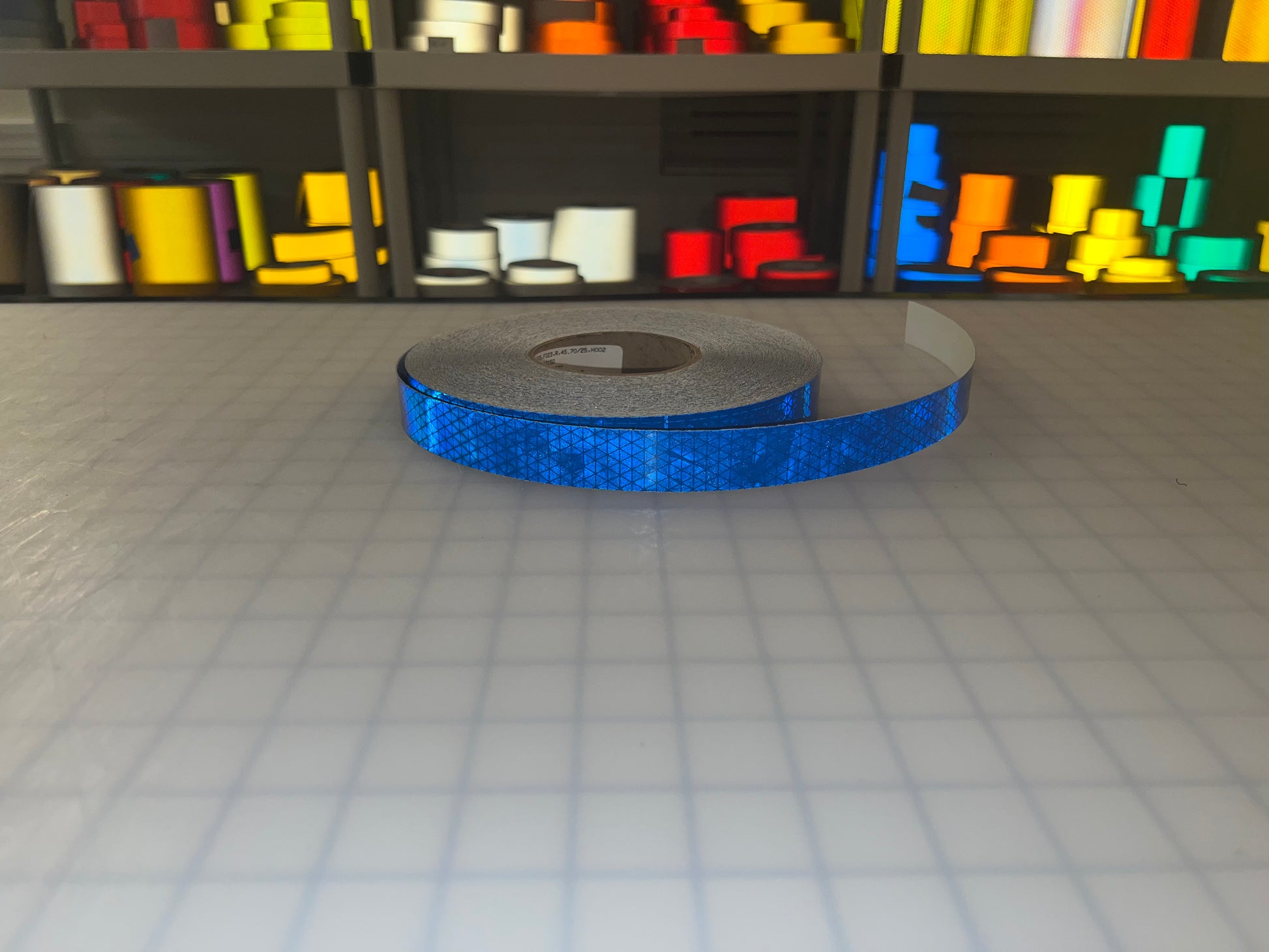1" Inch Oralite V98 Blue Prismatic Reflective Tape - Reflective Pro