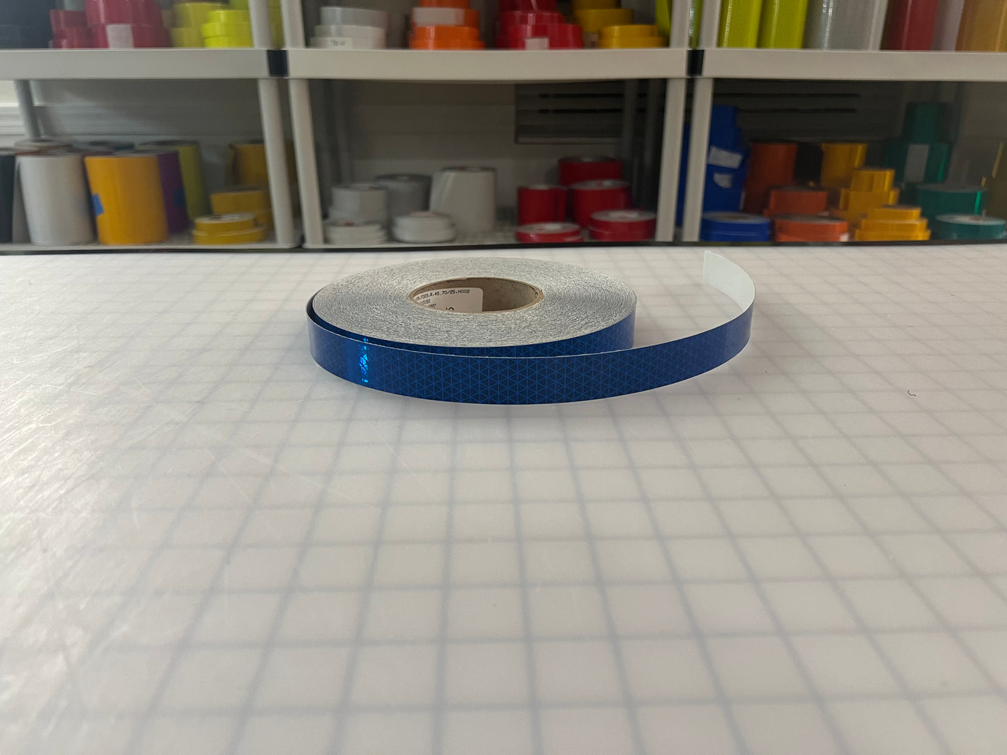 1" Inch Oralite V98 Blue Prismatic Reflective Tape - Reflective Pro