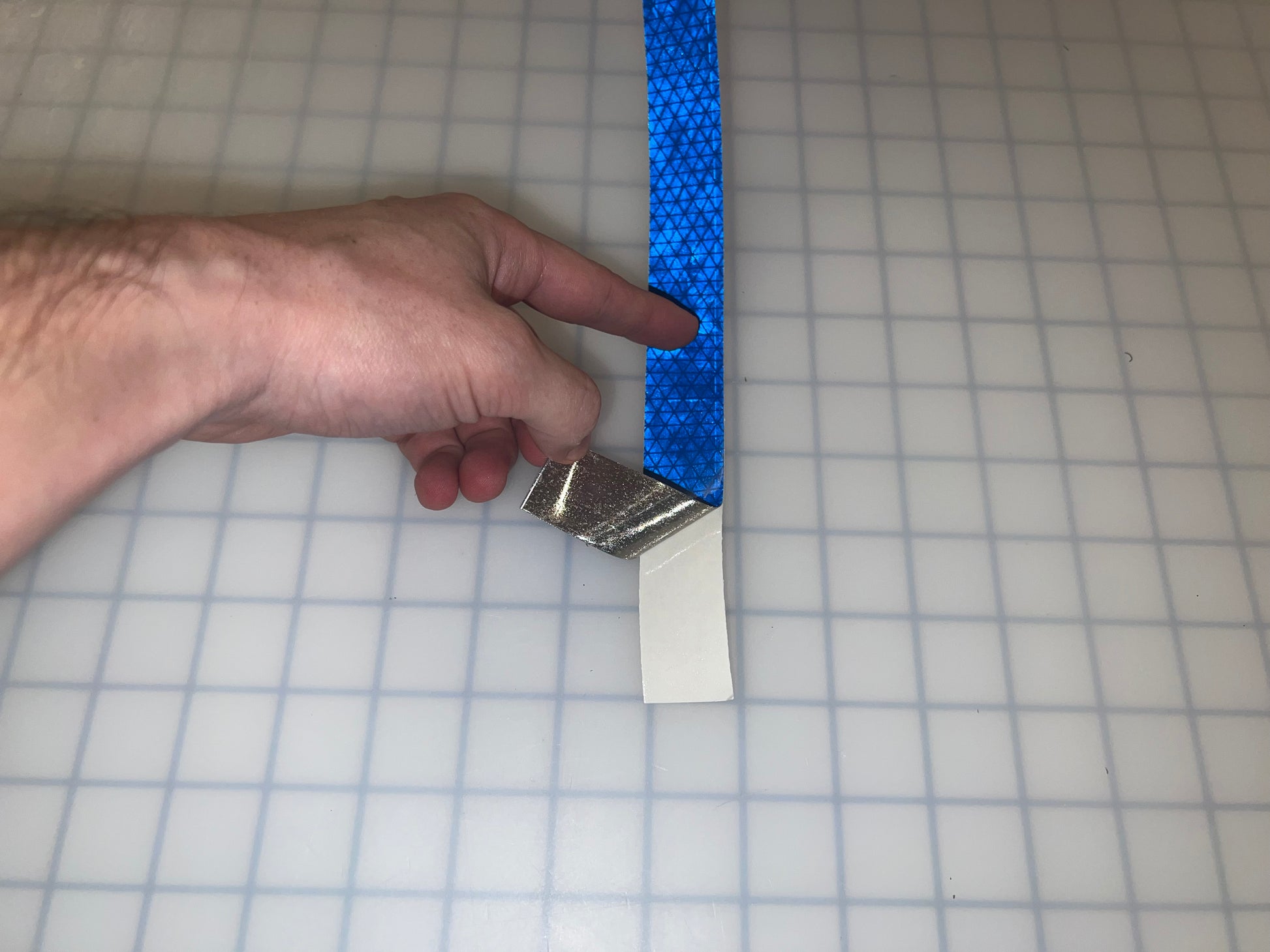 1" Inch Oralite V98 Blue Prismatic Reflective Tape - Reflective Pro