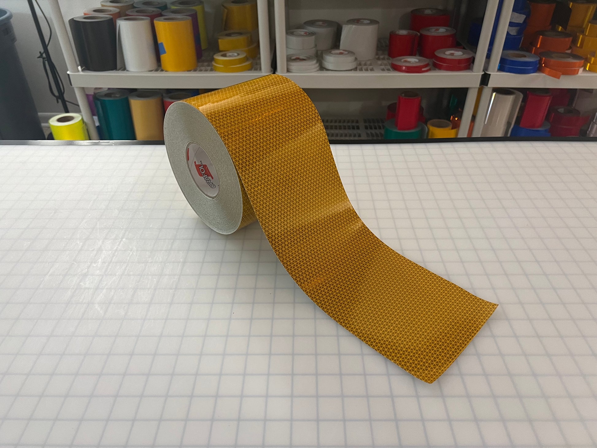 6" Inch Oralite V98 School Bus Yellow Prismatic Reflective Tape - Reflective Pro