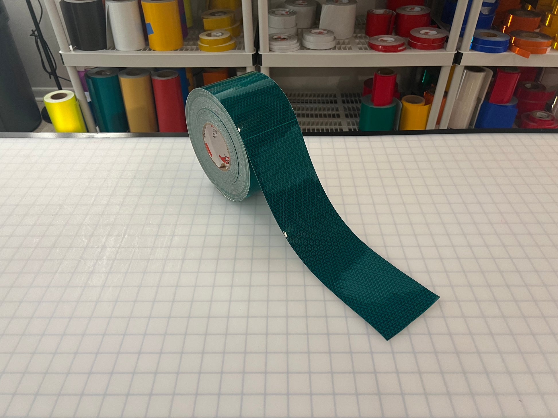 4" Inch Oralite V98 Green Prismatic Reflective Tape - Reflective Pro