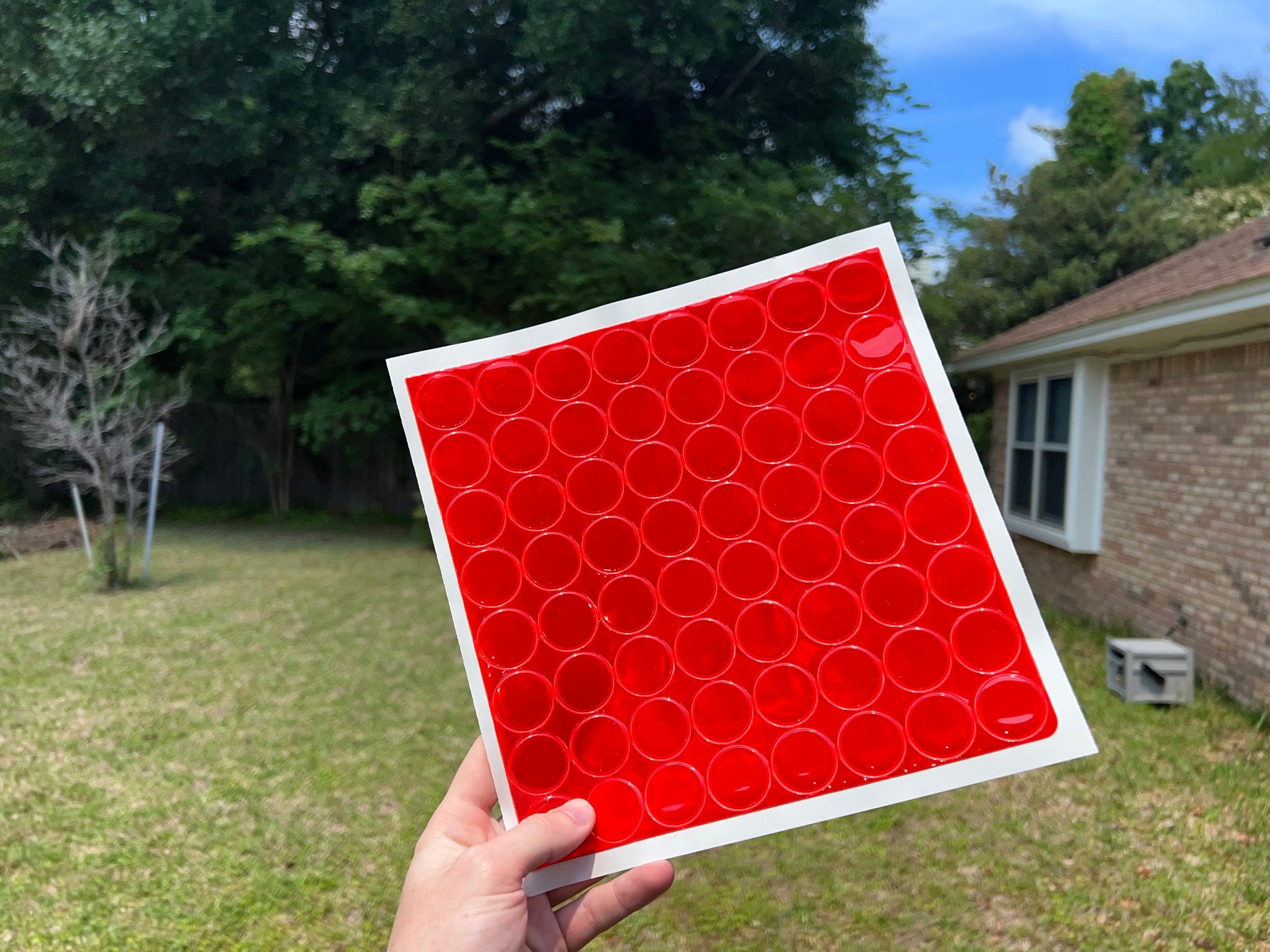 Oralite Reflective 1" Red Hot Dots (64 Circles Per Sheet) - Reflective Pro
