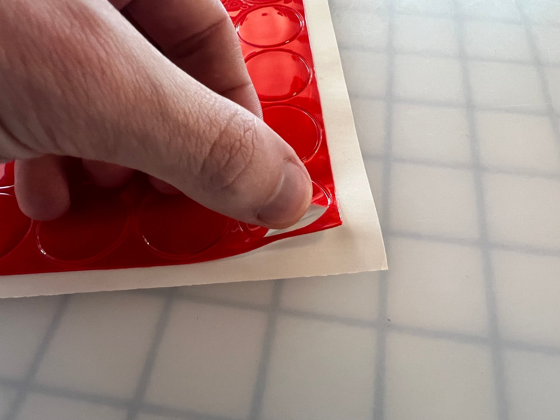 Oralite Reflective 1" Red Hot Dots (64 Circles Per Sheet) - Reflective Pro