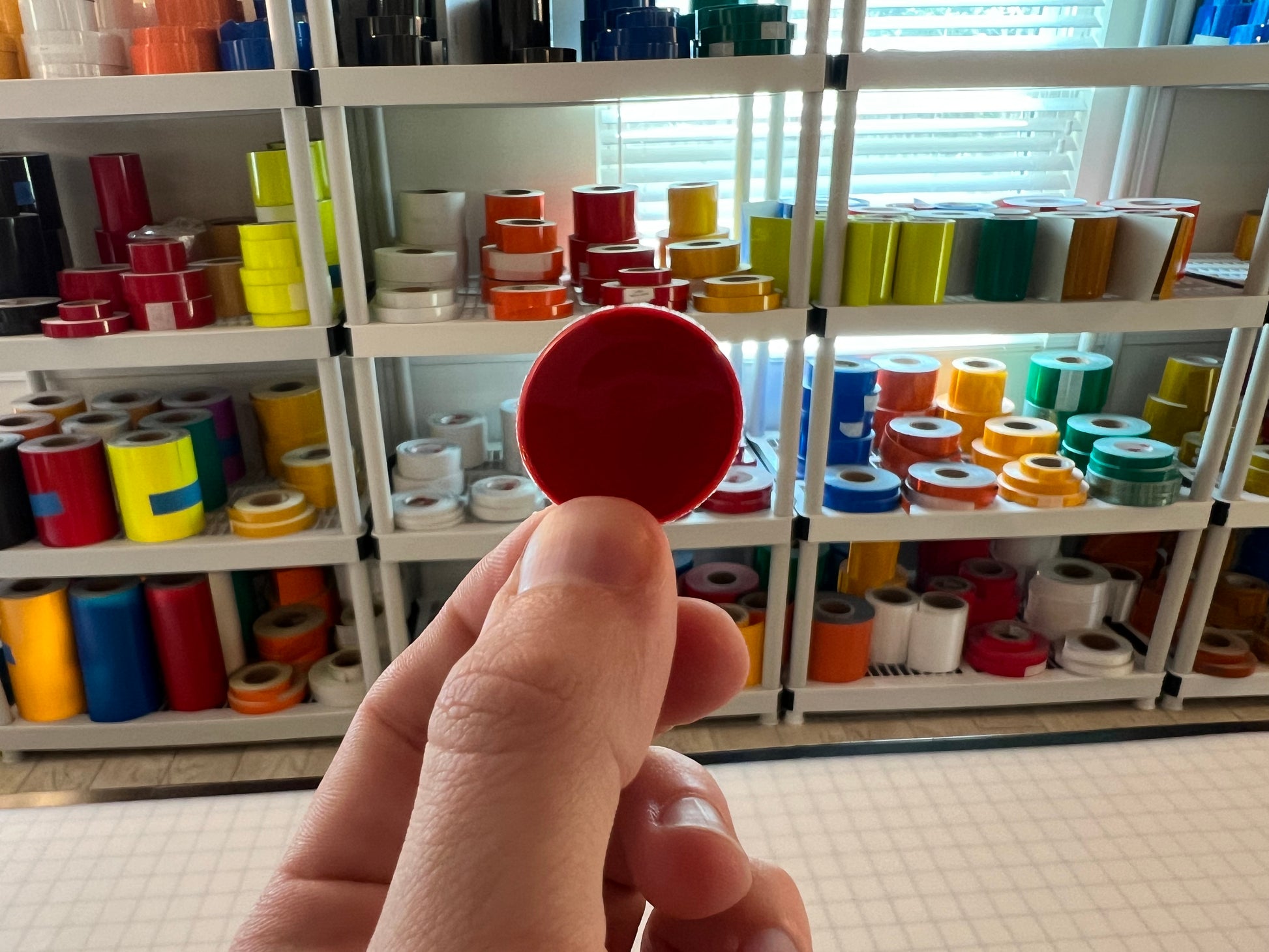 Oralite Reflective 1" Red Hot Dots (64 Circles Per Sheet) - Reflective Pro