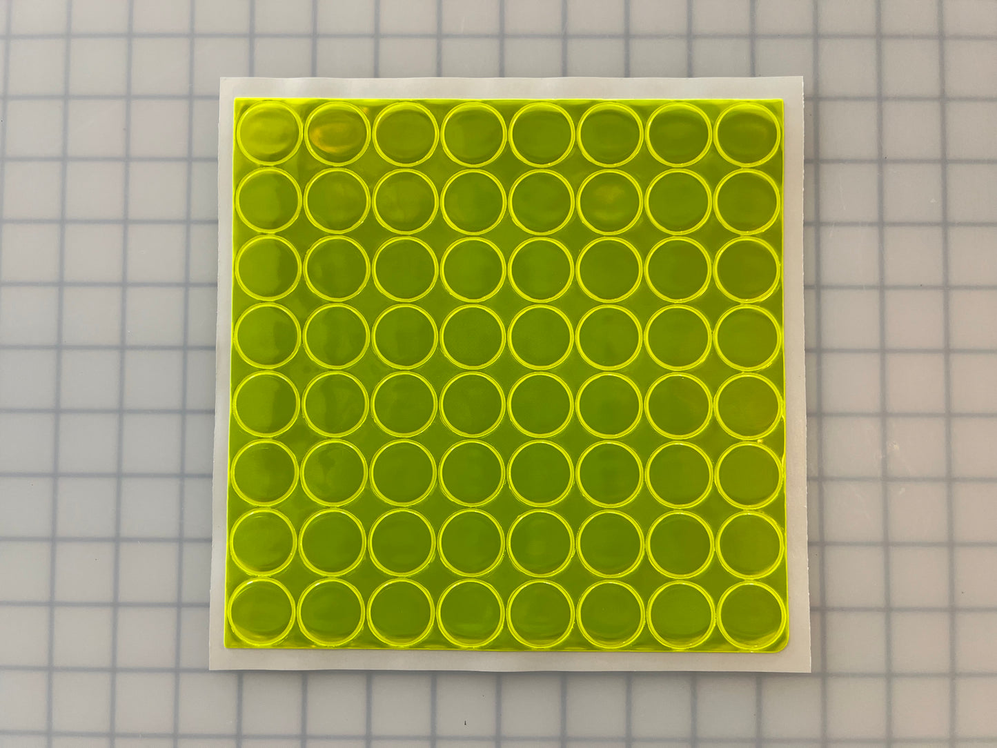 Oralite Reflective 1" Fluorescent Lime Hot Dots (64 Circles Per Sheet) - Reflective Pro