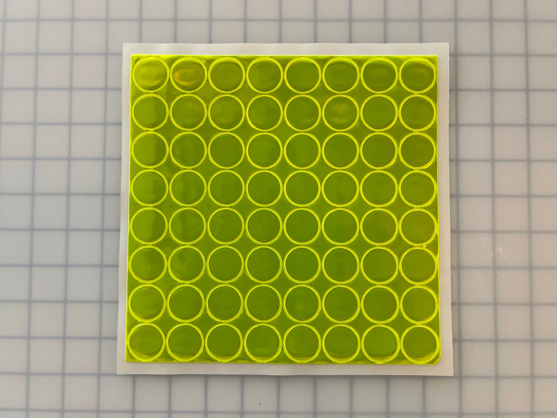 Oralite Reflective 1" Fluorescent Lime Hot Dots (64 Circles Per Sheet) - Reflective Pro