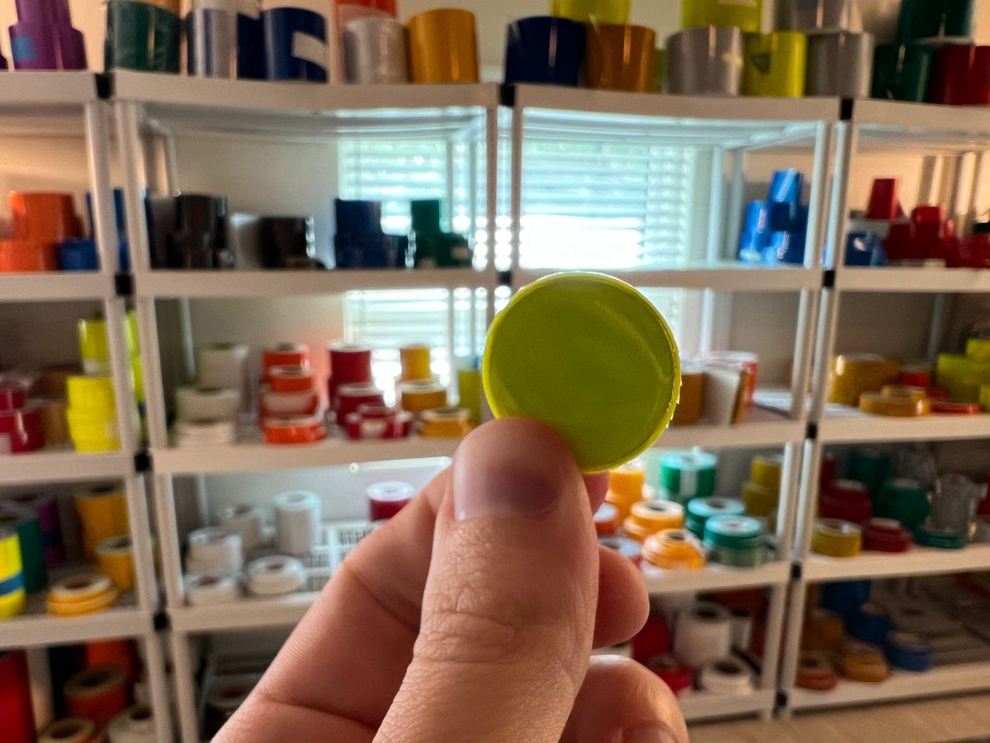 Oralite Reflective 1" Fluorescent Lime Hot Dots (64 Circles Per Sheet) - Reflective Pro