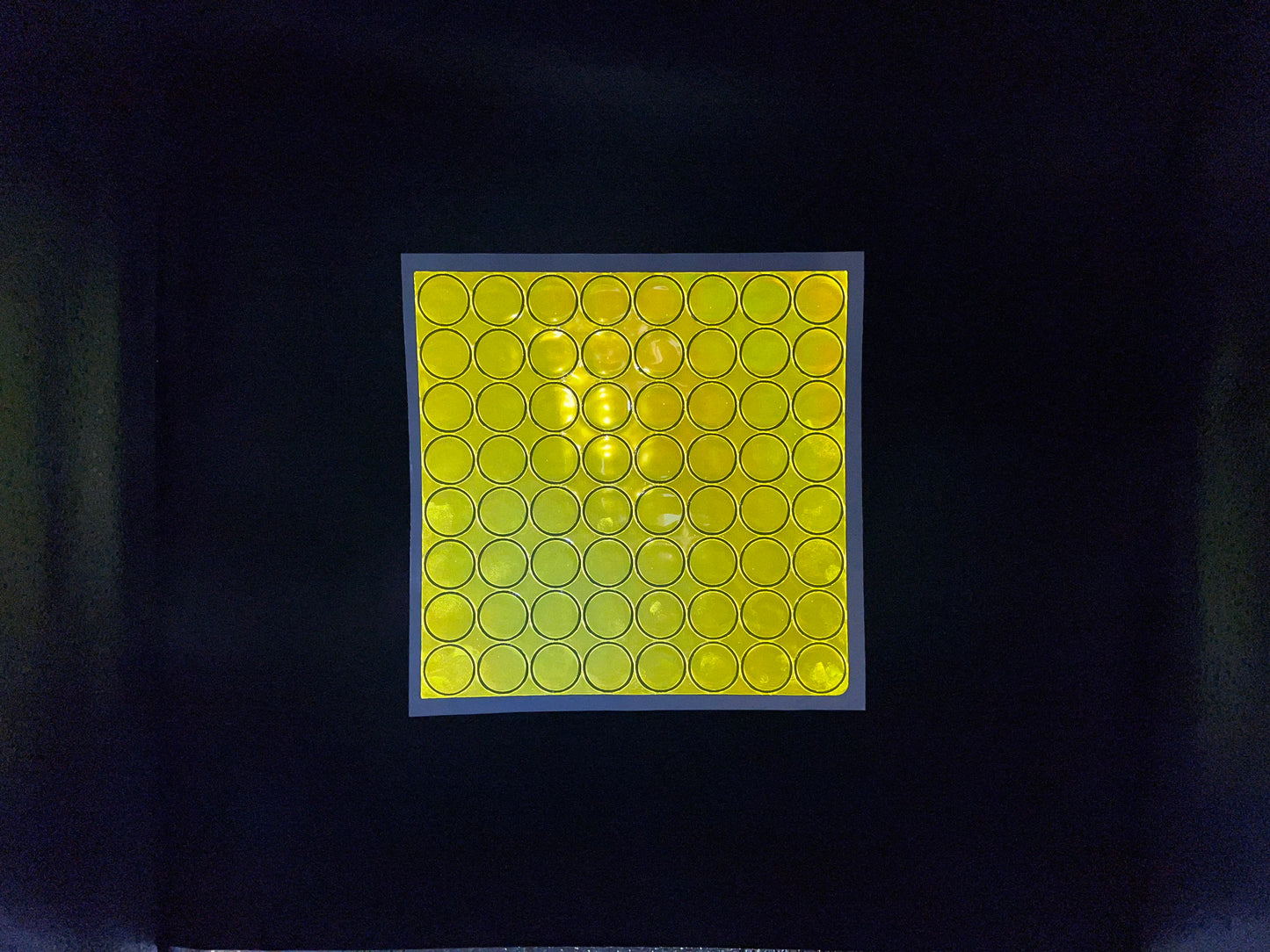 Oralite Reflective 1" Fluorescent Lime Hot Dots (64 Circles Per Sheet) - Reflective Pro