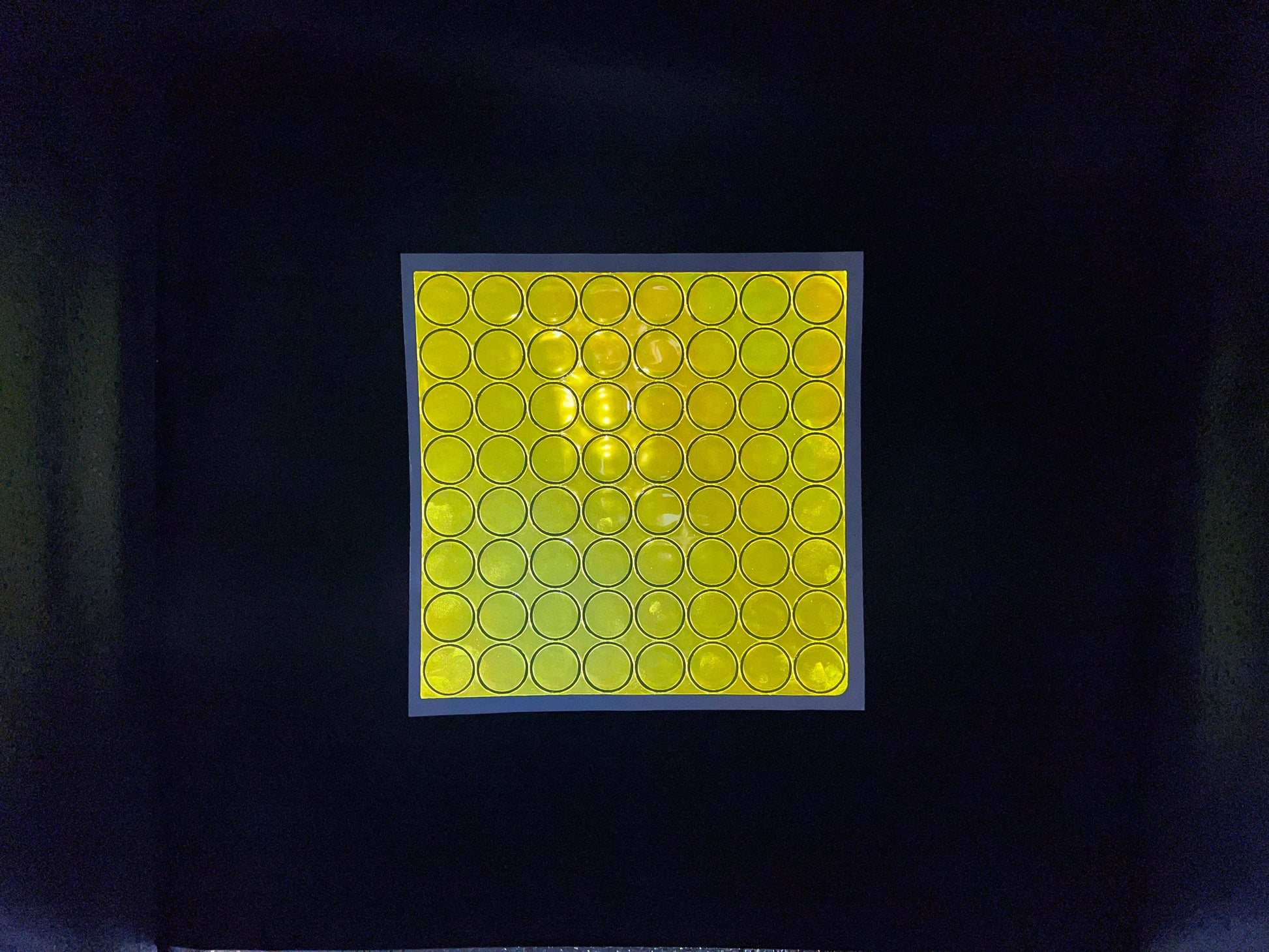 Oralite Reflective 1" Fluorescent Lime Hot Dots (64 Circles Per Sheet) - Reflective Pro