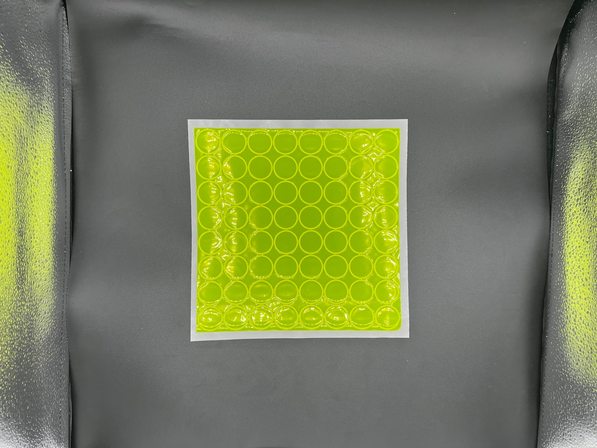 Oralite Reflective 1" Fluorescent Lime Hot Dots (64 Circles Per Sheet) - Reflective Pro