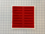 Oralite Reflective 1" x 4" Red Rectangles Hot Dots (16 Per Sheet) - Reflective Pro