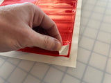Oralite Reflective 1" x 4" Red Rectangles Hot Dots (16 Per Sheet) - Reflective Pro