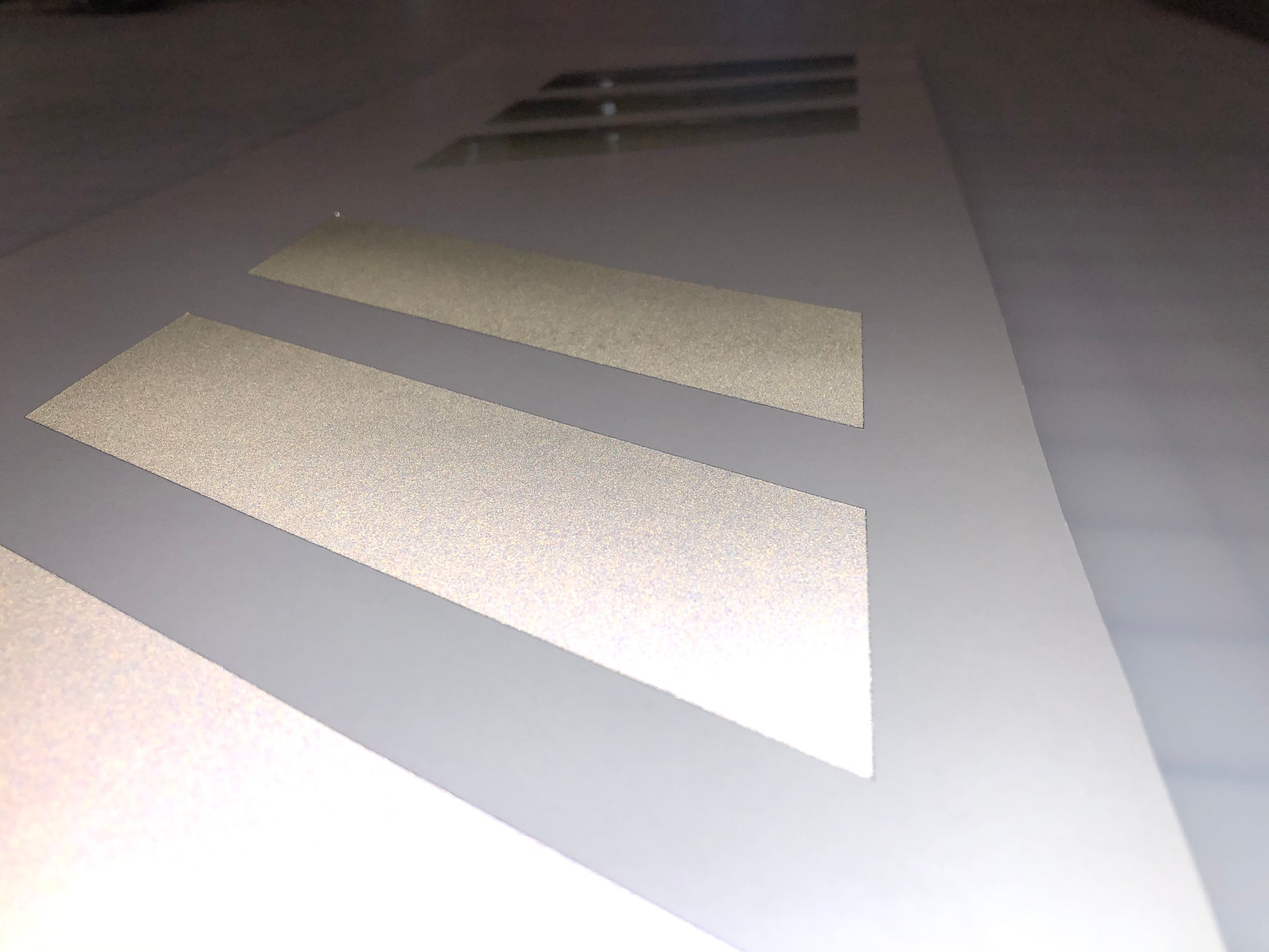 Reflective Shadow Chevrons Police Style (2x 3 Piece 6" x 12") - Reflective Pro