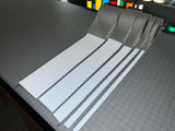 Iron On White Reflective Fabric 0.75" 1" 2" 4" 6" - Reflective Pro