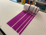 Iron On Purple Reflective Fabric 1" 2" 4" 6" - Reflective Pro