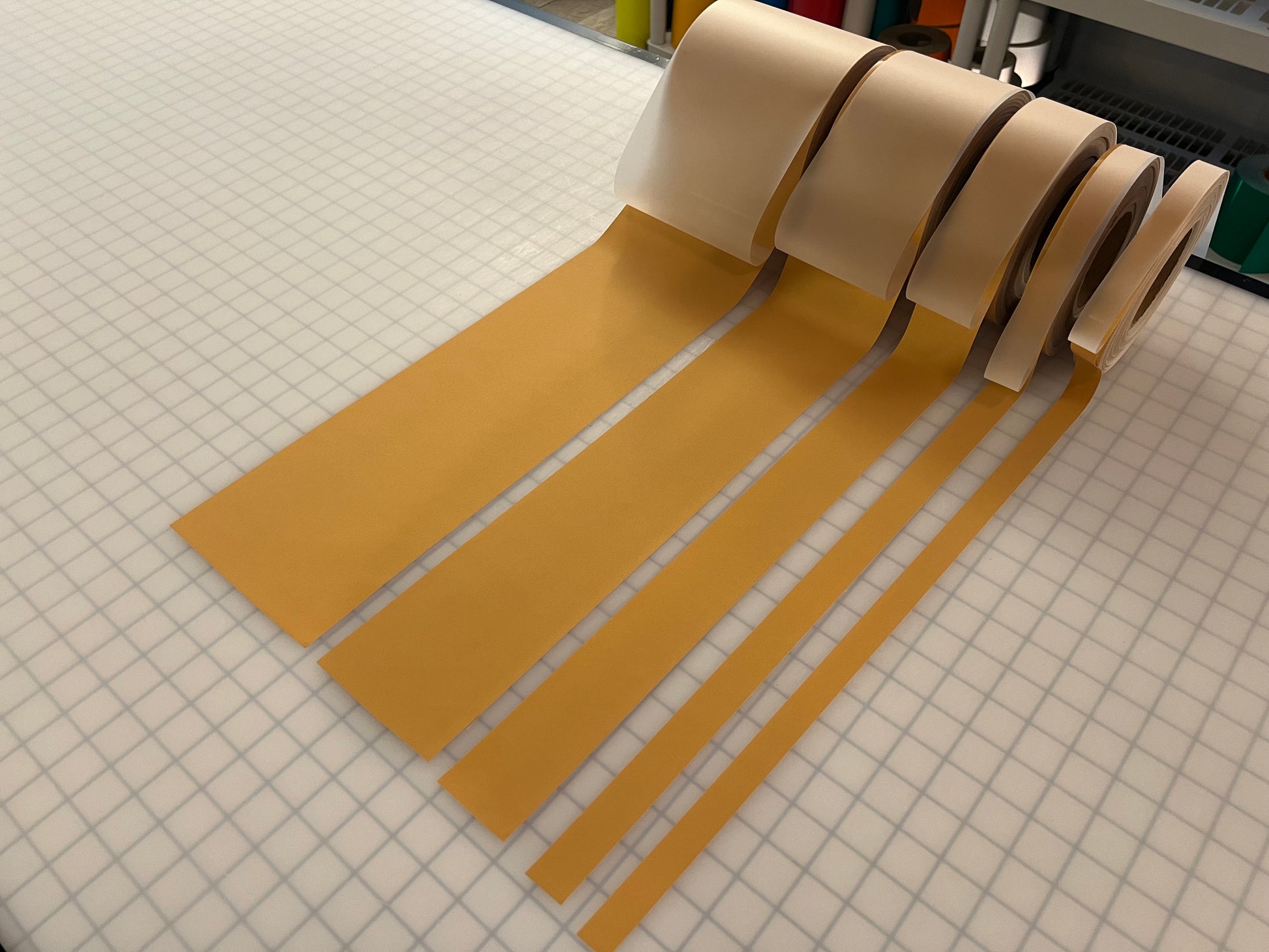 Iron On Gold Reflective Fabric 0.75" 1" 2" 4" 6" - Reflective Pro