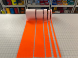 Iron On Orange Reflective Fabric 0.75" 1" 2" 4" 6" - Reflective Pro