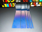 Iron On Blue Reflective Fabric 0.75" 1" 2" 4" 6" - Reflective Pro