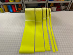 Iron On Fluorescent Lime Reflective Fabric 0.75" 1" 2" 4" 6" - Reflective Pro