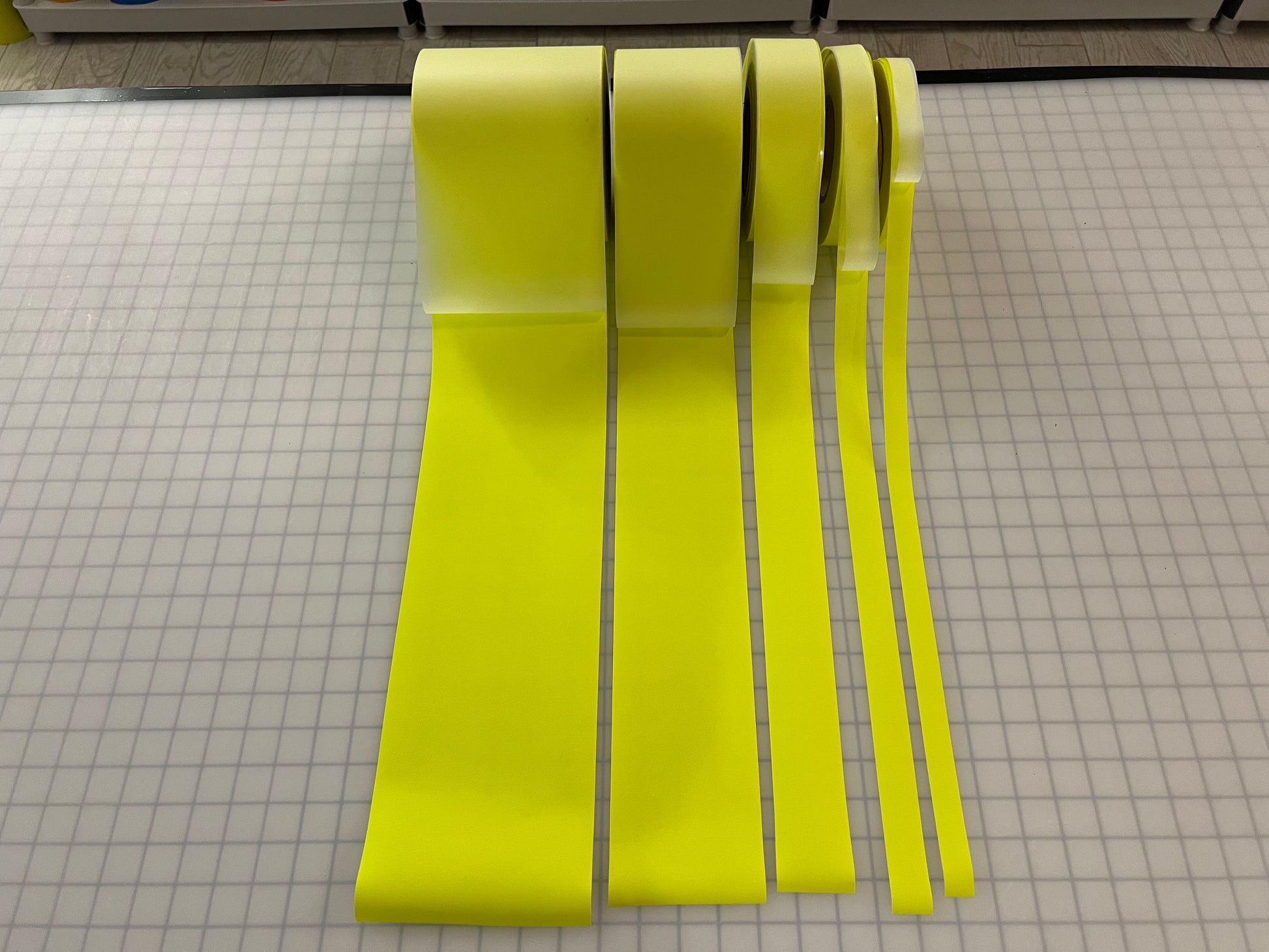 Iron On Fluorescent Lime Reflective Fabric 0.75" 1" 2" 4" 6" - Reflective Pro