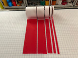 Iron On Red Reflective Fabric 0.75" 1" 2" 4" 6" - Reflective Pro