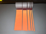 Iron On Red Reflective Fabric 0.75" 1" 2" 4" 6" - Reflective Pro