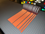 Iron On Red Reflective Fabric 0.75" 1" 2" 4" 6" - Reflective Pro