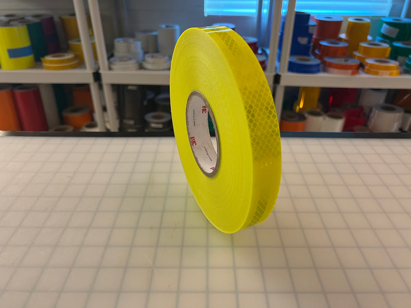 1" Inch Fluorescent Lime Reflective Tape 3M 3930 HIP - Reflective Pro