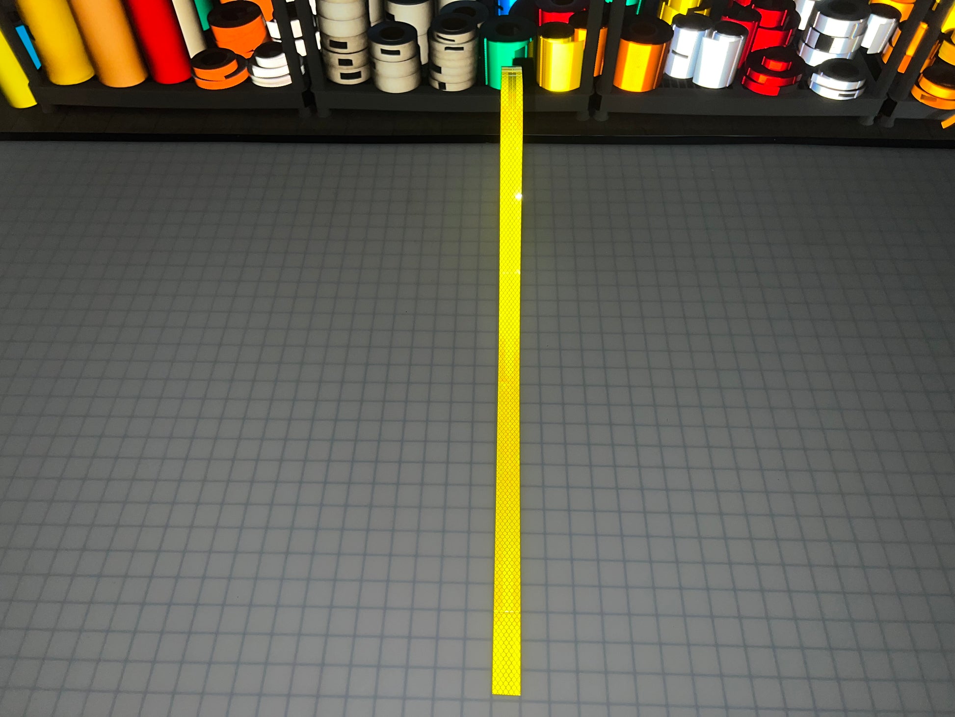 1" Inch Fluorescent Lime Reflective Tape 3M 3930 HIP - Reflective Pro