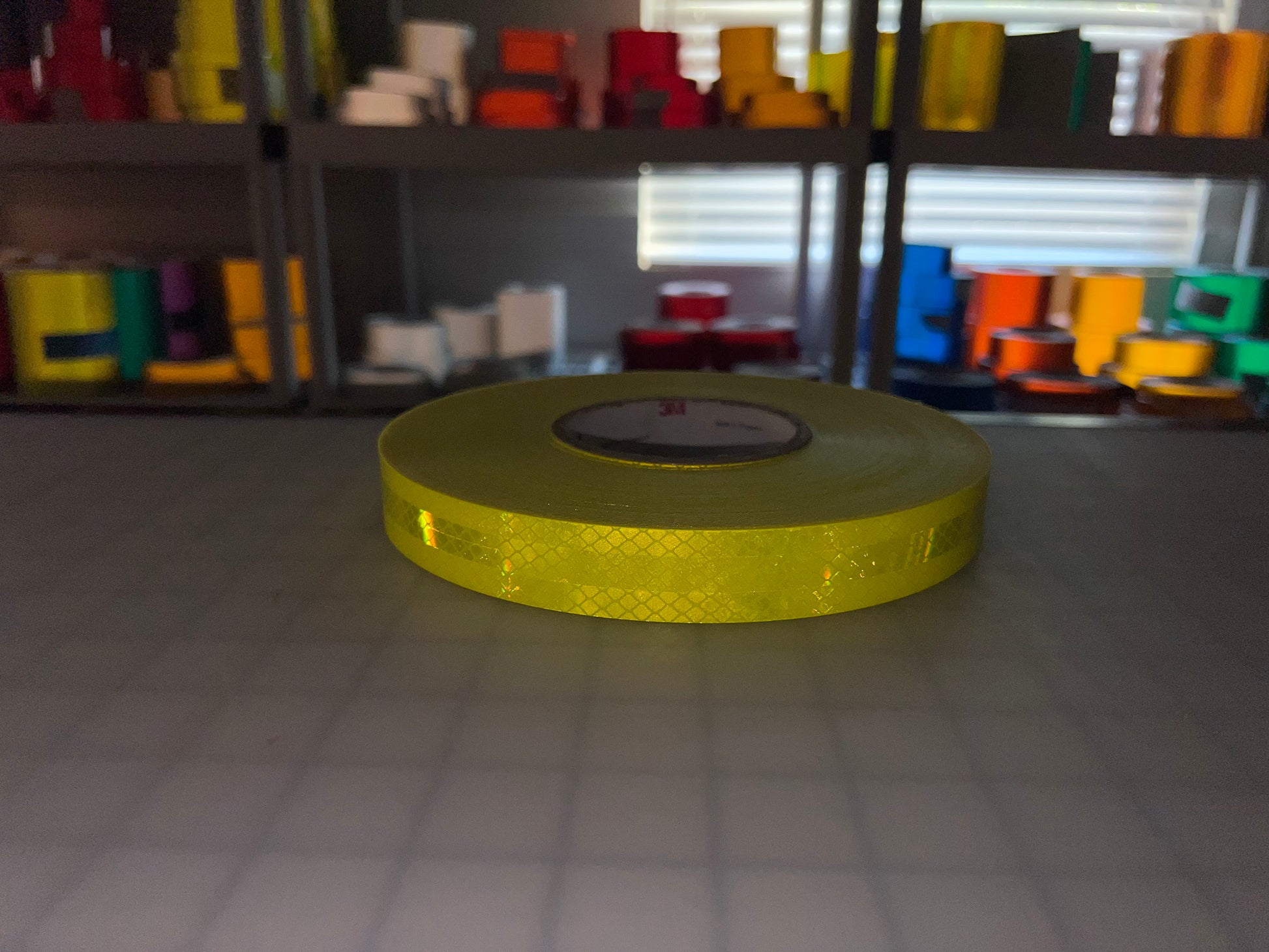 1" Inch Fluorescent Lime Reflective Tape 3M 3930 HIP - Reflective Pro