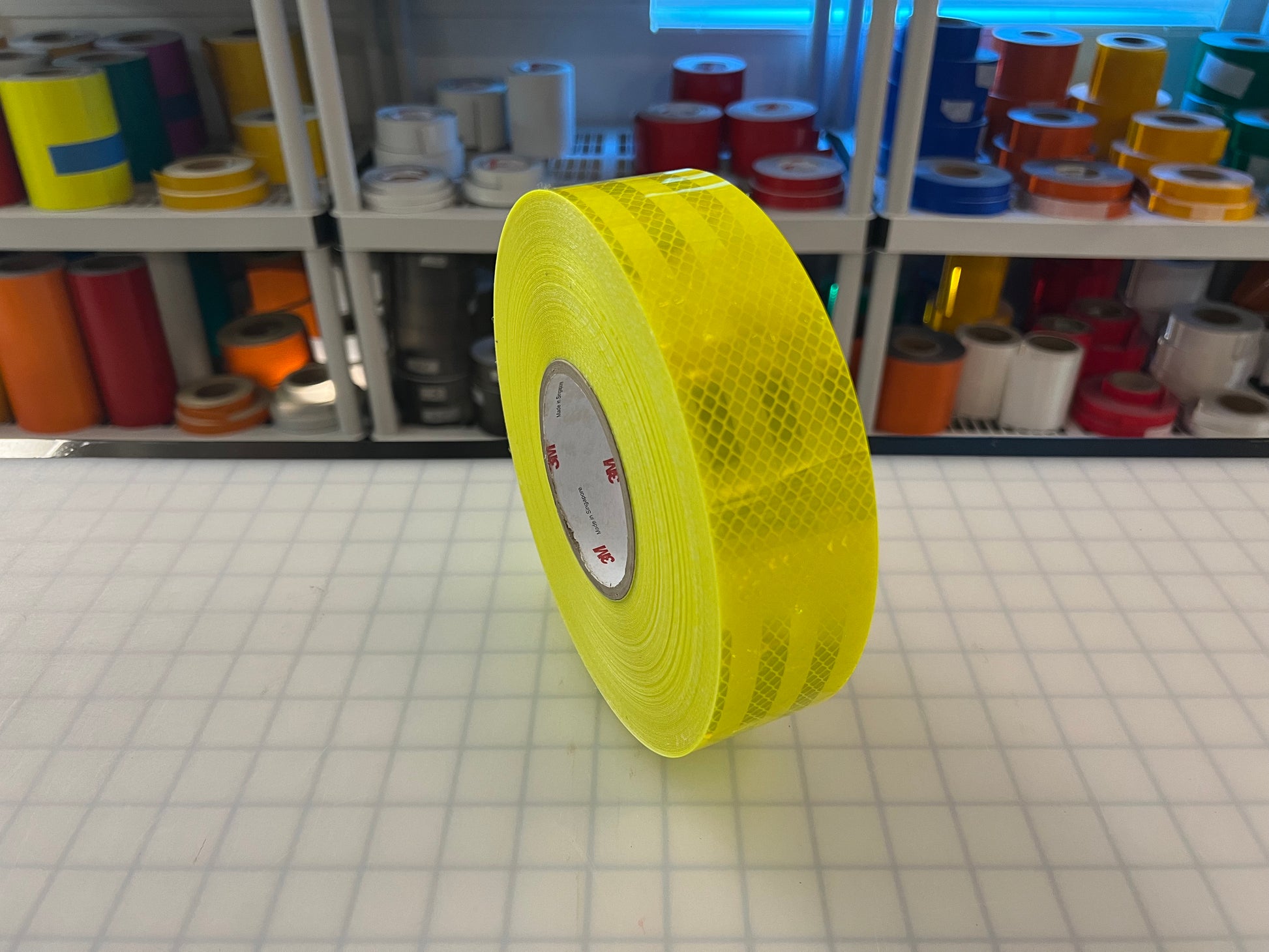 2" Inch Fluorescent Lime Reflective Tape 3M 3930 HIP - Reflective Pro