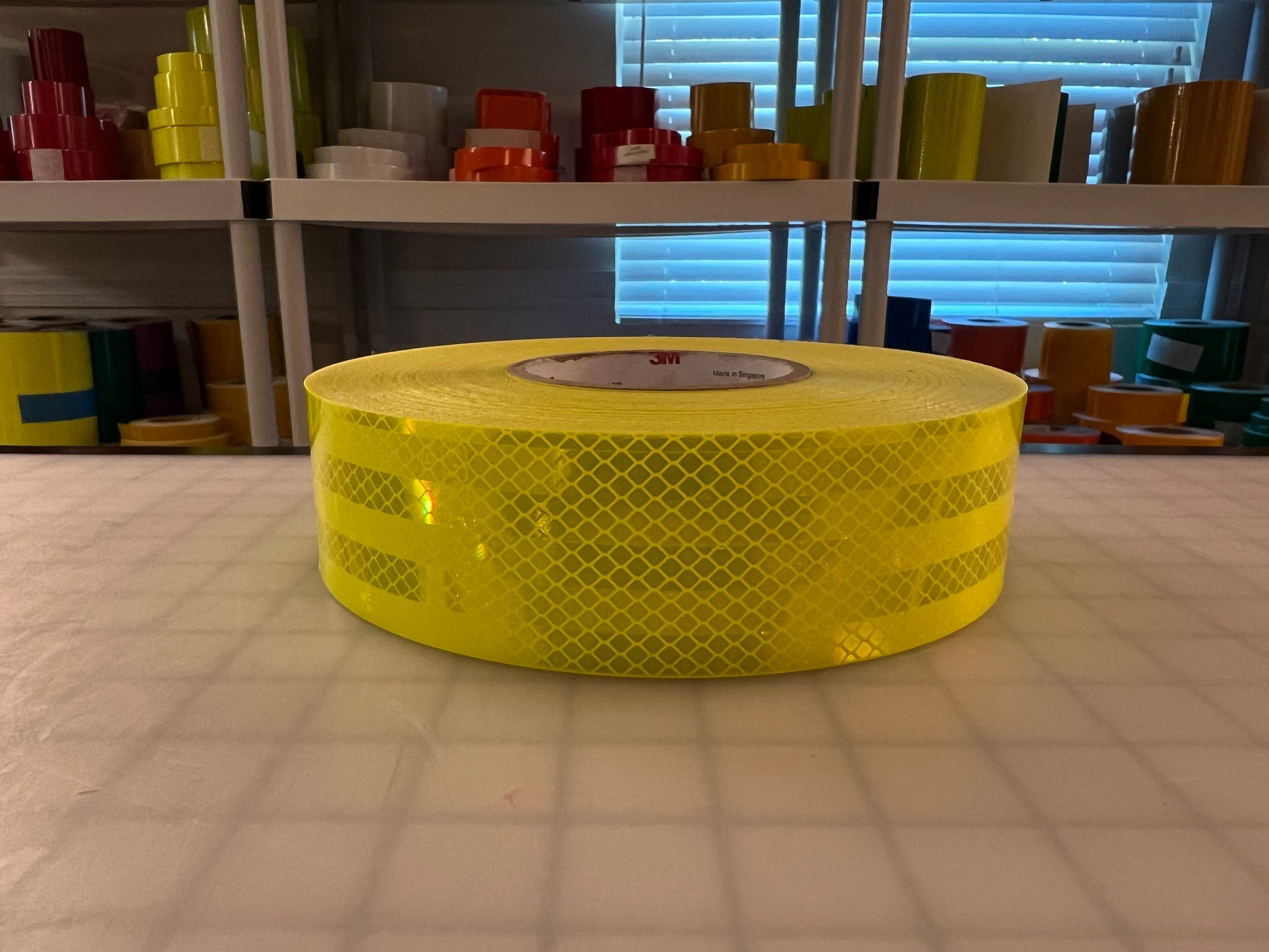 2" Inch Fluorescent Lime Reflective Tape 3M 3930 HIP - Reflective Pro