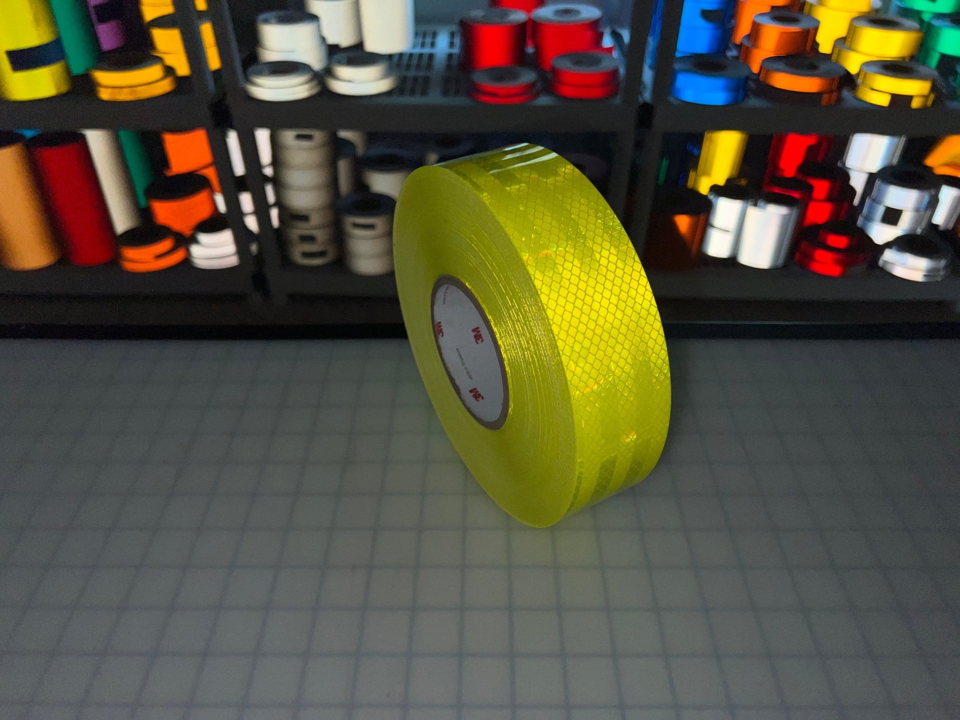 2" Inch Fluorescent Lime Reflective Tape 3M 3930 HIP - Reflective Pro