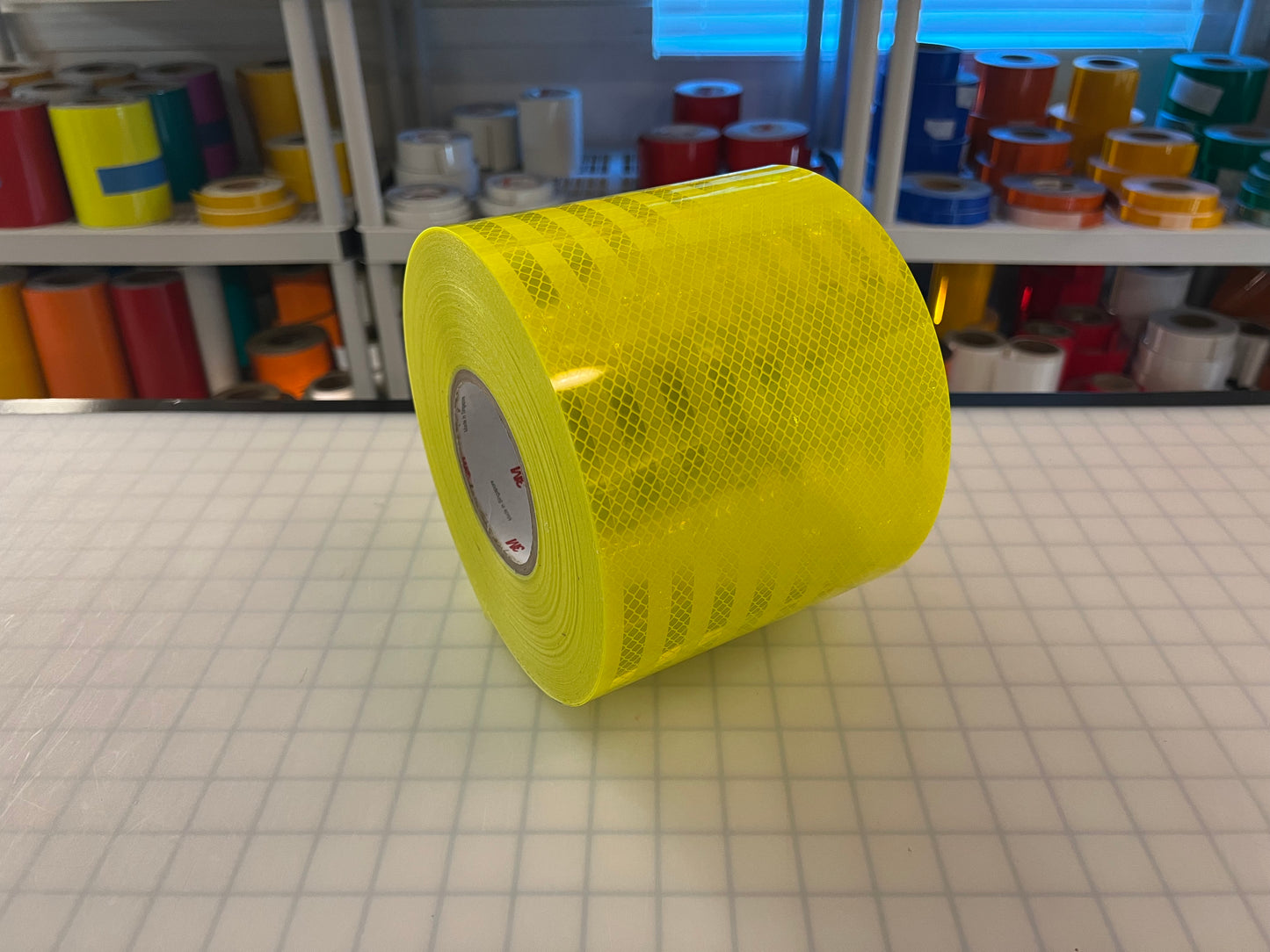 6" Inch Fluorescent Lime Reflective Tape 3M 3930 HIP - Reflective Pro