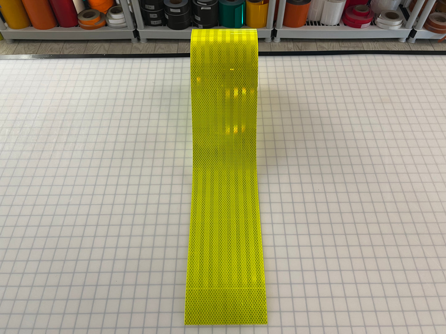 6" Inch Fluorescent Lime Reflective Tape 3M 3930 HIP - Reflective Pro