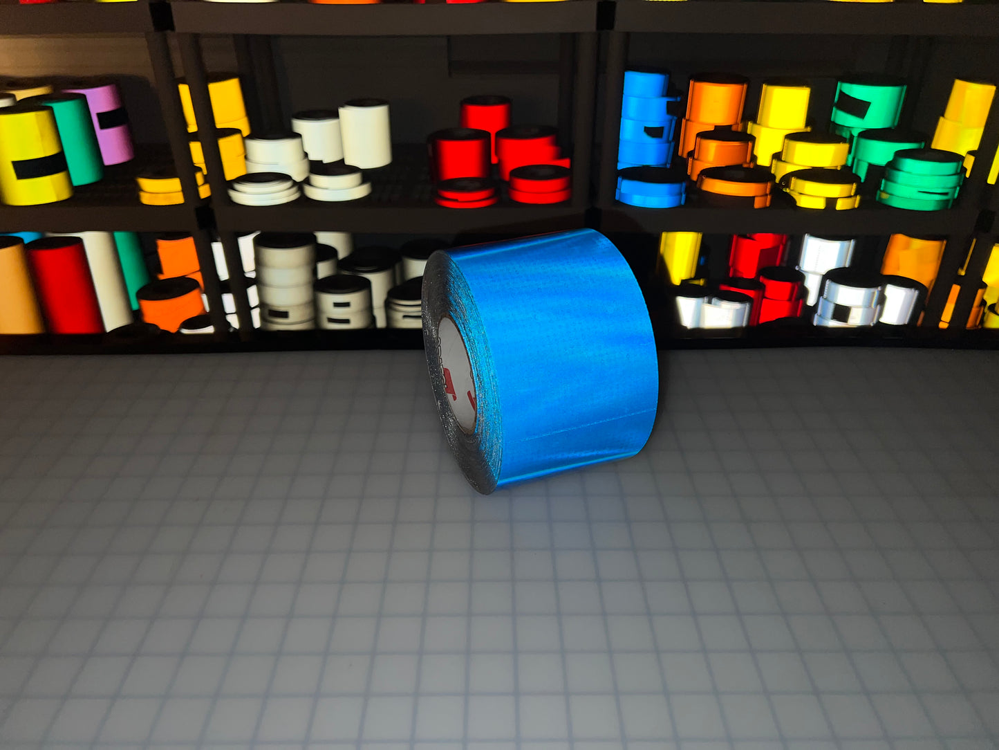4" Inch Oralite V82 Blue Prismatic Reflective Tape (Type 5)