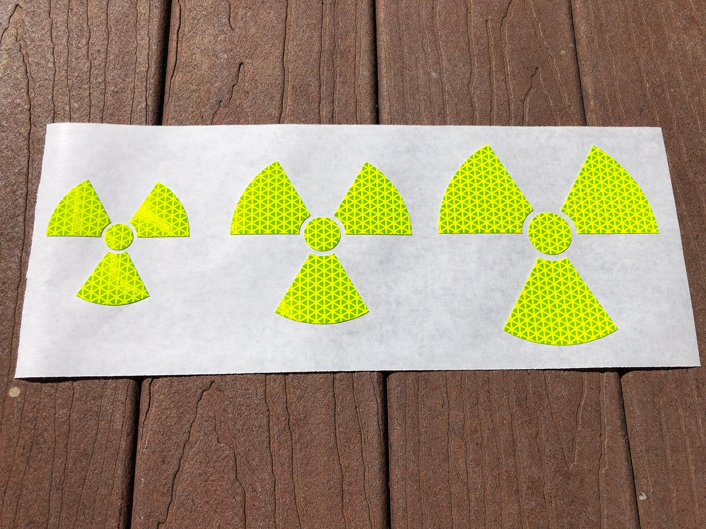 Reflective Prismatic "Radiation" Sticker Oralite V98